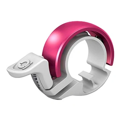 Abbildung von Knog Fahrradklingel Oi Classic groß 23.8 31.8mm weiß pink