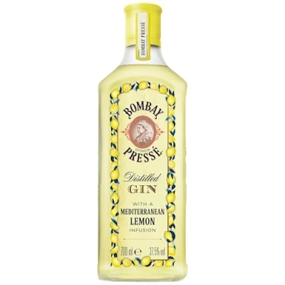 Abbildung von Bombay Citron Pressé Premium Distilled Lemon Flavoured Gin, per Dampfinfusion hergestellt mit den besten Zitronen vom Mittelmeer, intensiver Zitronengeschmack, 37,5% Vol., 70 cl/700 ml