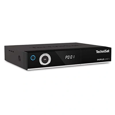 Abbildung von TechniSat DIGIPLUS UHD S 4K Sat Receiver mit Twin Tuner (DVB S, DVB S2, PVR Aufnahmefunktion, WLAN, LAN, CI Plus, USB) schwarz