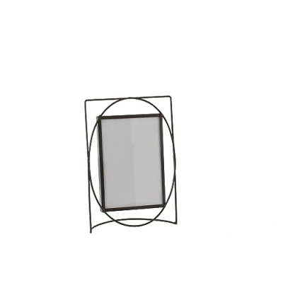 Abbildung von J Line Bilderrahmen 13x18 cm, schwarz aus Metall, Fotorahmen mit modernem Design, Klein als Wanddeko, Deko Wohnzimmer, Fotogeschenke und Fensterdeko