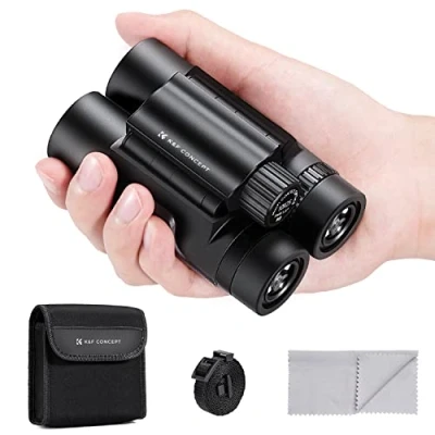 Abbildung von K&amp;F Concept 10x25 Kompakt Fernglas Kinder Erwachsene, BAK4 Prism + FMC Broadband Green Film für Vogelbeobachtung, Outdoor Abenteuer, Show und Konzert