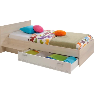 Abbildung von Parisot Jugendbett &quot;Charly&quot;, Einzelbett, mit Bettschubkasten und Ablagefläche