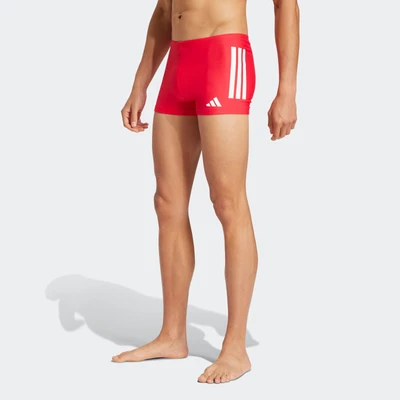 Abbildung von adidas Performance 3STRIPES Badeshorts, Herren, Größe: Medium, Pure ruby white