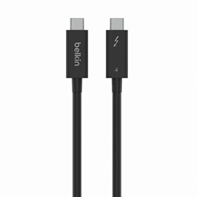 Abbildung von Belkin Connect Thunderbolt 4 Kabel USB Kabel, C, (200 cm), 2 m, aktiv, unterstützt gleichzeitig Stromversorgung, Datenübertragung