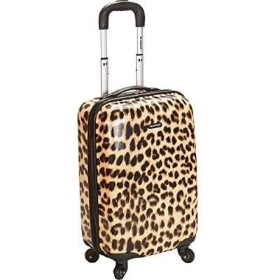 Abbildung von Rockland Safari Hartschalen Trolley, pink Leopard, Einheitsgröße, Trolley