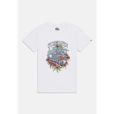 Abbildung von Quiksilver EV IN Waves Youth Unisex Tshirt print für Kinder, Größe: 140, White