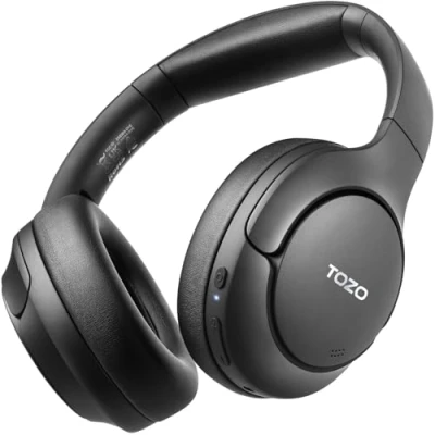 Abbildung von TOZO HT2 Over Ear Kopfhörer Bluetooth,Hybrid Active Noise Cancelling Kopfhörer, Kabellos Bluetooth mit App Steuerung, Hi Res Audio,60 Std Spielzeit,Tiefer Bass,Komfortable Ohrmuscheln,Lila