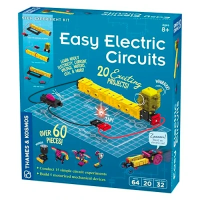 Abbildung von Thames &amp; Kosmos , 550041, Easy Electric Circuits, 20 Exciting Projects, Over 60 Pieces, STEM, Ages 9+