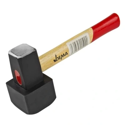 Abbildung von Pflasterhammer Plattenlegerhammer Gummihammer Hammer Fäustel + Gummiaufsatz 1500