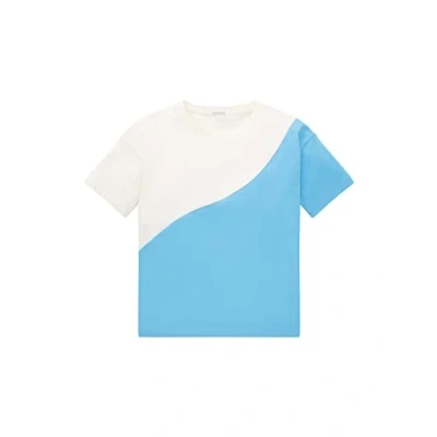Abbildung von TOM Tailor MIT Colour BLOCKING Tshirt print für Kinder, Größe: 128, Soft cloud blue