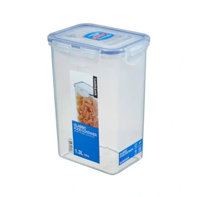 Abbildung von LocknLock CLASSIC Frischhaltedose 1,3 L 135 x 102 185 mm 100 % luft und wasserdichte Vorratsdose Spülmaschinen , Mikrowellengeeignet BPA Frei 4 fach Sicherheits Verschluss