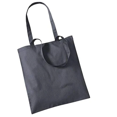 Abbildung von Westford Mill Baumwoll Tragetasche mit langen Henkeln One Size,Graphite Grey