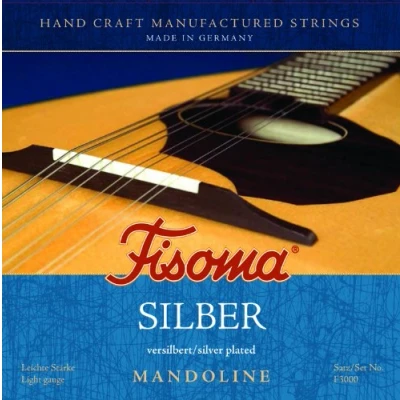 Abbildung von Mandolinsaiten FISOMA Silber Satz