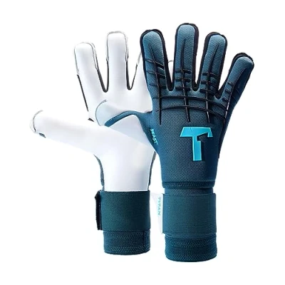 Abbildung von T1TAN Petrol Beast 3.0 Torwarthandschuhe mit Fingerschutz Fußballhandschuhe für Jugendliche &amp; Erwachsene, Unisex Fusion Cut und 4mm Aqua Grip Gr. 8