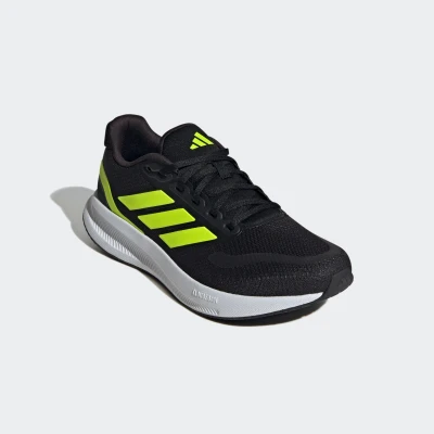 Abbildung von adidas Performance Runfalcon 5 Laufschuh Neutral, Herren, Größe: 44, Core black lucid lemon cloud white Schuhe