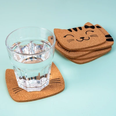 Abbildung von Kattenfamilie Untersetzer (Set von 6)