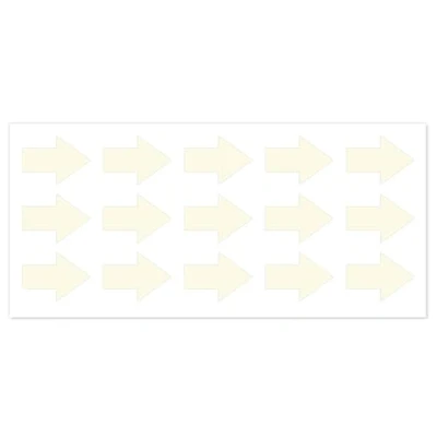 Abbildung von easydruck24de 15 Reflektierende Pfeile Aufkleber Set I Silber ca. 3,5 cm Sicherheit im Dunkeln Reflex_037