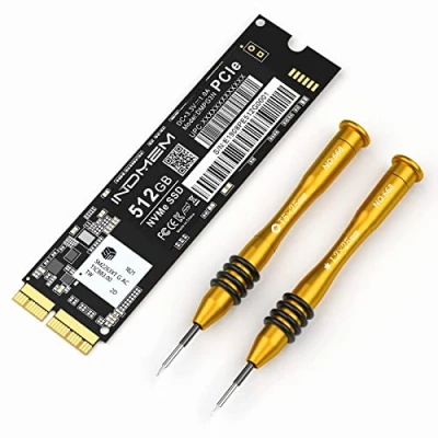 Abbildung von INDMEM NVMe PCIe SSD 512GB für MacBook Air 2013 2017, Pro Retina 2015, iMac Mac 2013, Mini 2014(Aktualisieren Sie vor der Installation auf macOS 10.13 oder höher)
