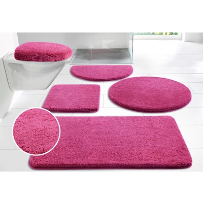 Abbildung von my home Badematte &quot;Merida&quot;, Höhe 32 mm, rutschhemmend beschichtet, fußbodenheizungsgeeignet schnell trocknend strapazierfähig, Badteppich, Uni Farben, rechteckig, rund &amp; als 2 tlg. Set erhältlich