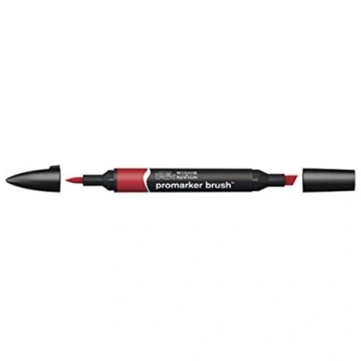 Abbildung von Winsor &amp; Newton 0204374 BrushMarker (Für Zeichnungen, Kalligraphie, Design und Layouts, streifenfreies Zeichnen mit Keil Pinselspitze) ziegel