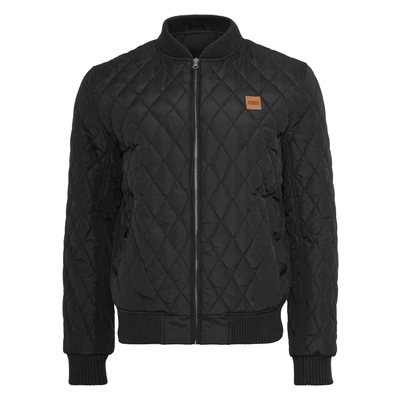 Abbildung von Urban Classics Diamond Übergangsjacke, Herren, Größe: Large, Black
