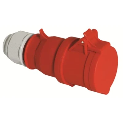 Abbildung von BALS CEE VerlängerungskabelH6 400V AC 16A 5 polig, rotMultigrip Kabelentlastung, Quick Connect®IP44Polyamid