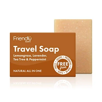 Abbildung von Friendly Soap Natural Hair and Body Bar Travel 95g