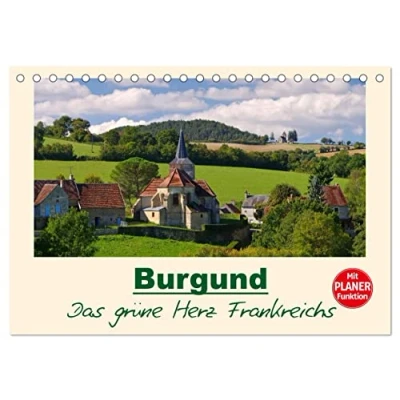 Abbildung von Burgund Das grüne Herz Frankreichs (Tischkalender 2025 DIN A5 quer), CALVENDO Monatskalender