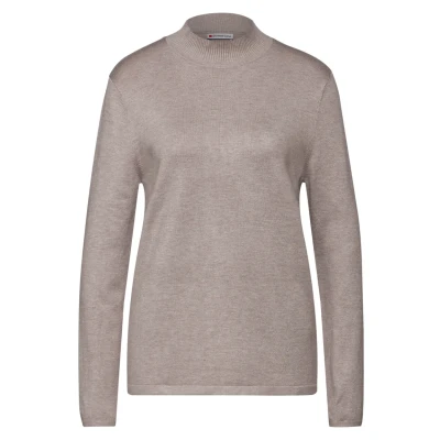 Abbildung von Street One Rollkragen Strickpullover, Damen, Größe: 40, Beige