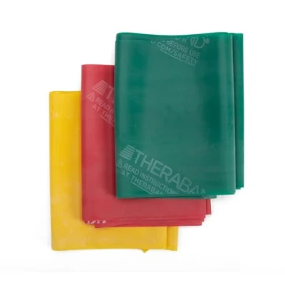 Abbildung von Theraband Resistance Bands Set, for Exercise, Physical Therapy, Work Outs/Gym, Strength Train at Home, Colour Coded by