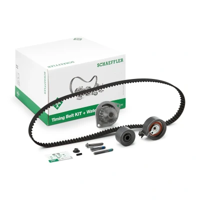 Abbildung von INA 530 0237 30 Wasserpumpe + Zahnriemensatz mit PEUGEOT: 206 Schrägheck, 307 SW, CITROËN: Berlingo / First I