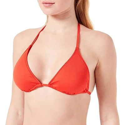 Abbildung von Calvin Klein Swimwear Triangle Bikinitop, Damen, Größe: Small, Cajun red