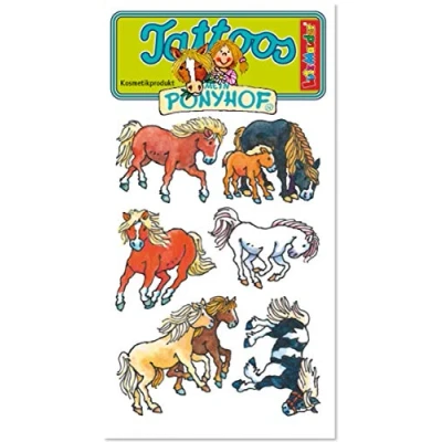 Abbildung von 6er Set Tattoos * Pferde &amp; FOHLEN vom Mauder Verlag 44700 Tattoo Kindertattoo Kinder Geburtstag Mitgebsel Tiere