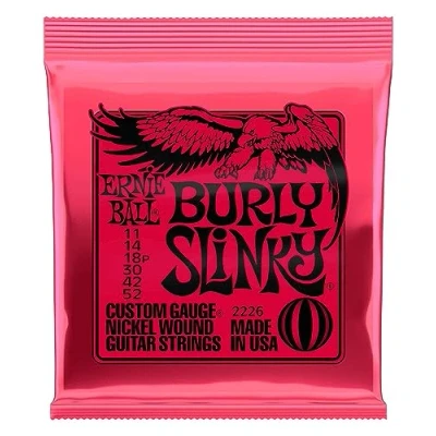 Abbildung von Ernie Ball Burly Slinky Nickelwound E Gitarrensaiten, Stärke 11 52