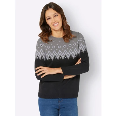 Abbildung von Classic Basics Norwegerpullover &quot;Langarm Pullover&quot;