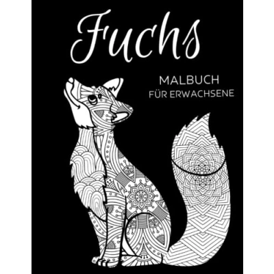 Abbildung von Fuchs Malbuch für Erwachsene: Anti Stress Geschenke,Fuchs Mandala Designs Stressabbau und Entspannung