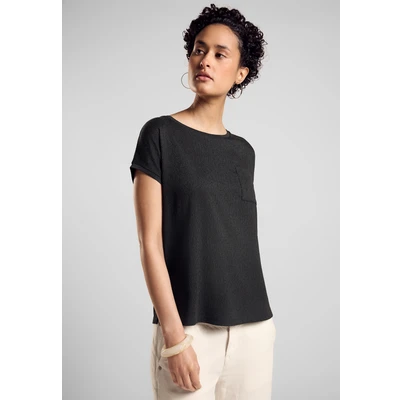 Abbildung von Street One Struktumix Bluse, Damen, Größe: 42, Schwarz