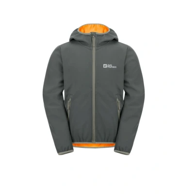 Abbildung von Jack Wolfskin Fourwinds KIDS Unisex Softshelljacke für Kinder, Größe: 104, Slate green