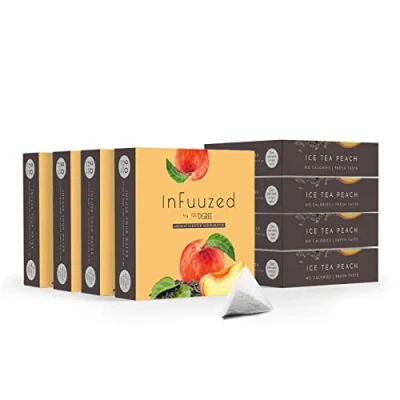 Abbildung von 720DGREE &quot;InFuuzed&quot; Geschmack Eistee Pfirsich 160 Beutel mind. 80 Liter Kein Zuckerzusatz, Ohne Kalorien Natürlich lecker für Deine Trinkflasche: Die Getränke Alternative zu Eistee, Limonade