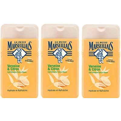 Abbildung von Le Petit Marseillais Duschgel, extra weich, Eisenkraut und Zitrone, 250 ml, 3 Stück