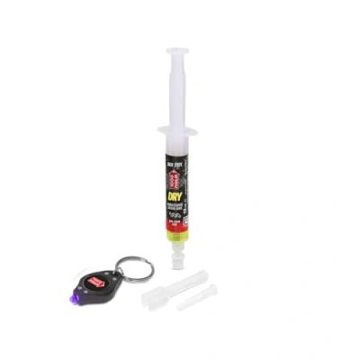 Abbildung von Errecom 1000 Miglia BKR 3101 DRY Fahrradkette Schmiermittel für trockene und staubige Straßenbedingungen 12ml, Spritze mit Drop Huggie System Applikatoren, fluoreszierende duftende Formel