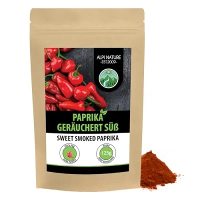 Abbildung von Paprika edelsüß geräuchert (125g), gemahlen süß, Paprikapulver in wiederverschließbare Verpackung