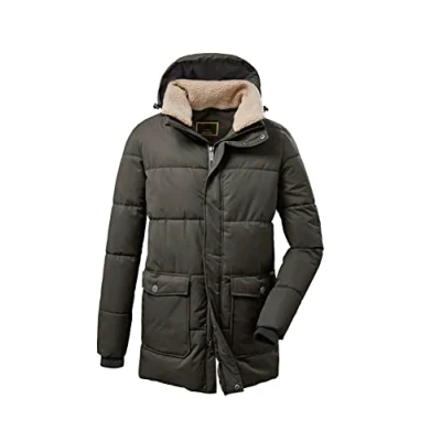 Abbildung von Killtec STOY Herren Softshelljacke mit einrollbarer Kapuze große Größen Thiant MN Softshell JCKT, dunkelblau, XXL; 36979 000