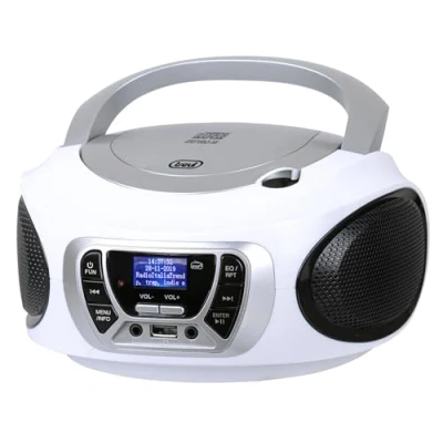 Abbildung von Trevi CMP 510 DAB Tragbares Stereo CD Radio DAB/DAB+ mit RDS, USB, AUX IN, Kopfhöreranschluss, Weiß