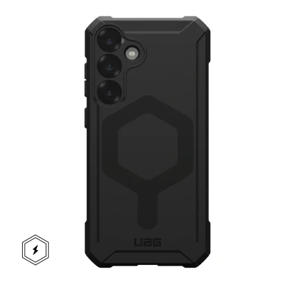 Abbildung von Samsung Galaxy S25 Plus Hülle MagSafe Silikon UAG Soft Case/Backcover Handyhülle Schwarz Shockproof/Stoßfest
