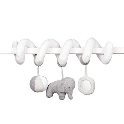 Abbildung von Nattou 929127 Tembo Cotton Elephant Spiral Spielspirale, grau, 1 Stück (1er Pack)