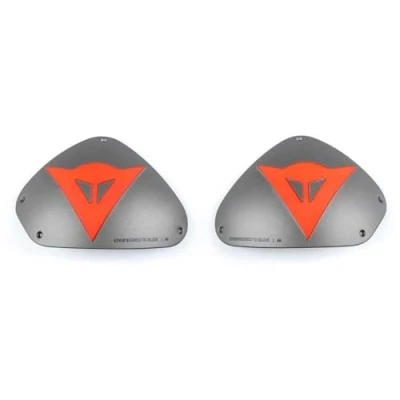 Abbildung von Dainese Dets Aluminum Shoulder Plates, Aluminium Motorradschulterprotektoren, Ersatzprotektoren für Motorradanzug, Männer und Frauen, Aluminium/Fluo Rot, N