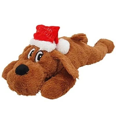 Abbildung von Nobby Tierkuscheltier Xmas Plüsch Hund Schlappi braun