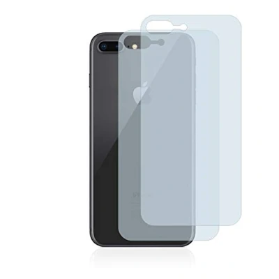 Abbildung von BROTECT 2 Stück Full Cover Schutzfolie für Apple iPhone 8 Plus (Rückseite) Screen Displayschutz Folie [3D Curved, Kristall Klar]
