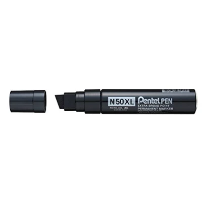 Abbildung von Pentel Pen N50XL A Permanentmarker, Aluminiumgehäuse, schwarz